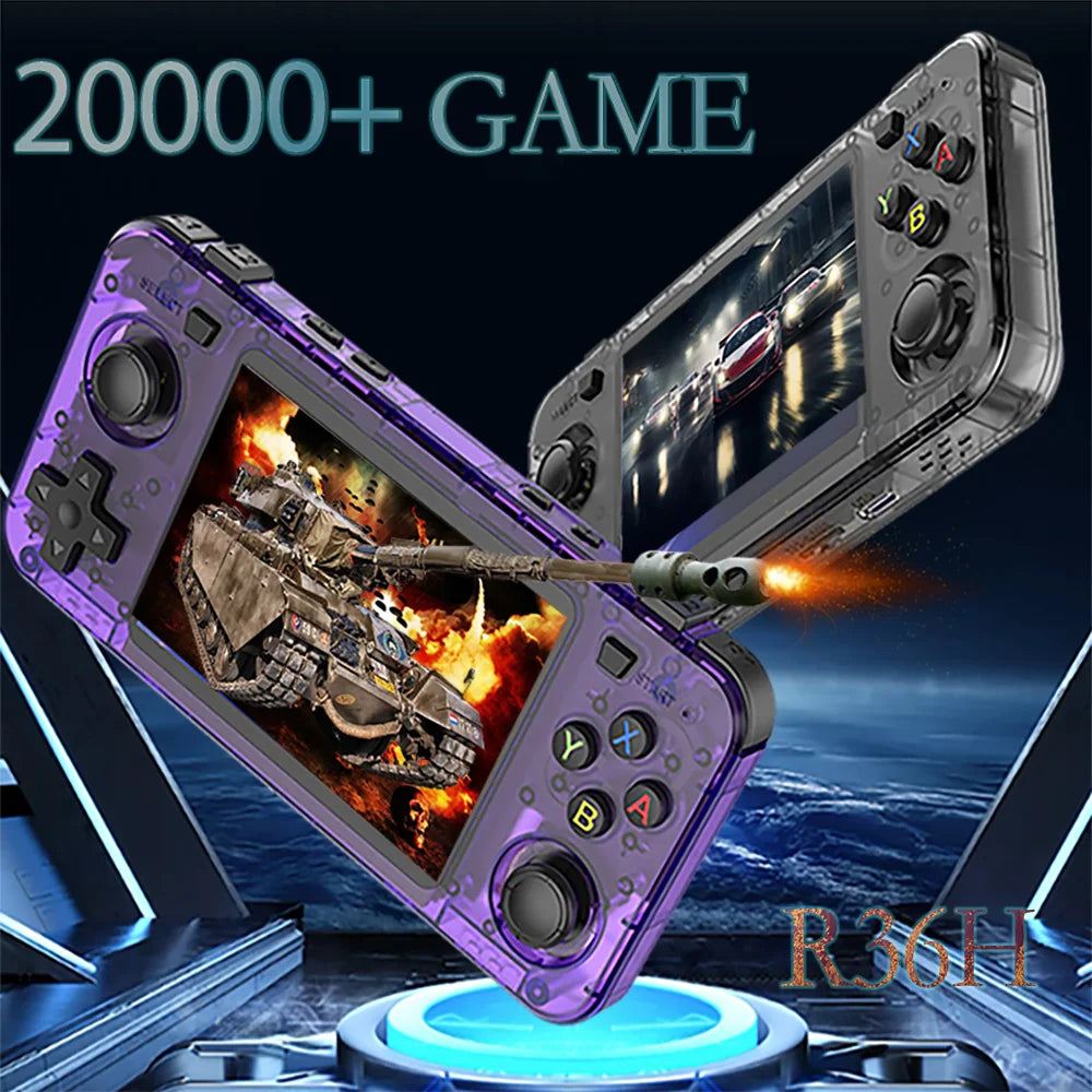 R36H ARKOS Retro Handheld Game Console Portable 64G 128G