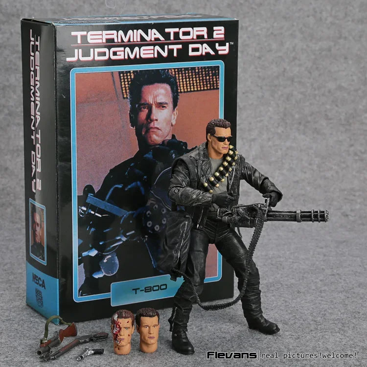 Terminator 2: Judgment Day T-800 Arnold Schwarzenegger PVC Action Figure Collectible Model Toy 7" 18cm