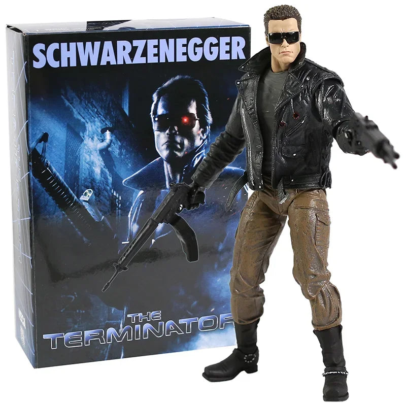 Terminator 2: Judgment Day T-800 Arnold Schwarzenegger PVC Action Figure Collectible Model Toy 7" 18cm