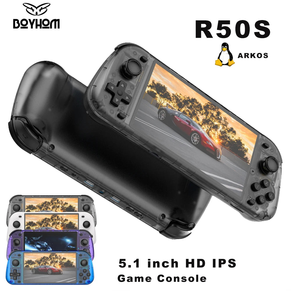 Retro Handheld Game Console R50S 5 Inch Large Screen