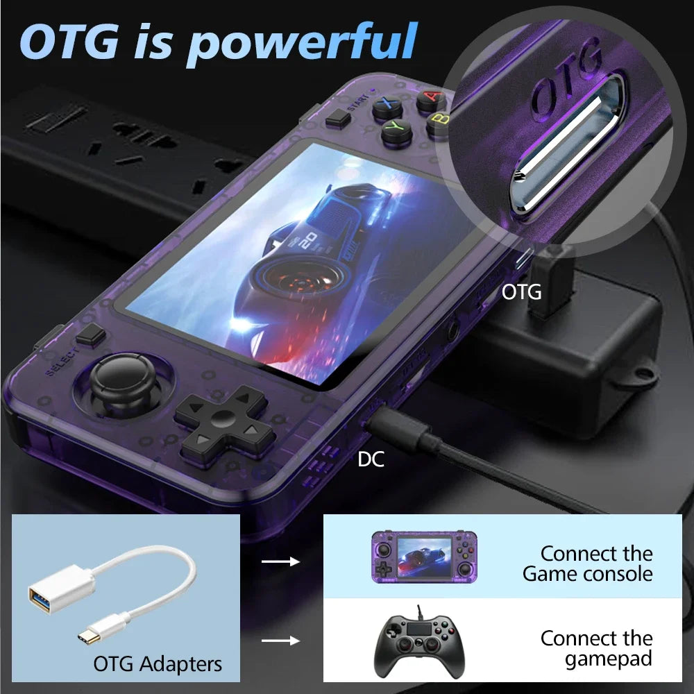R36H ARKOS Retro Handheld Game Console Portable 64G 128G
