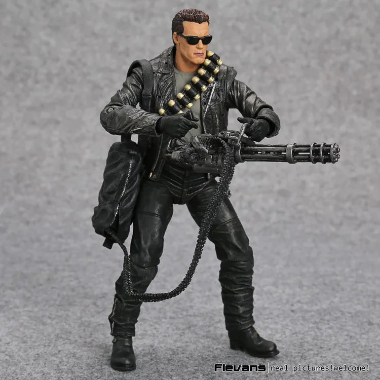 Terminator 2: Judgment Day T-800 Arnold Schwarzenegger PVC Action Figure Collectible Model Toy 7" 18cm