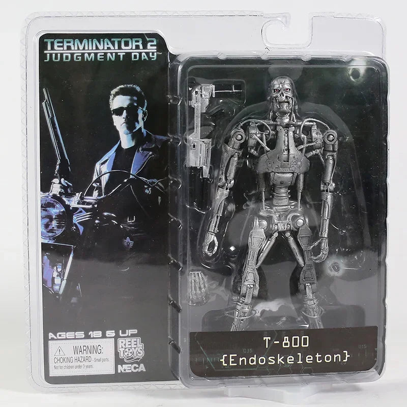 Terminator 2: Judgment Day T-800 Arnold Schwarzenegger PVC Action Figure Collectible Model Toy 7" 18cm