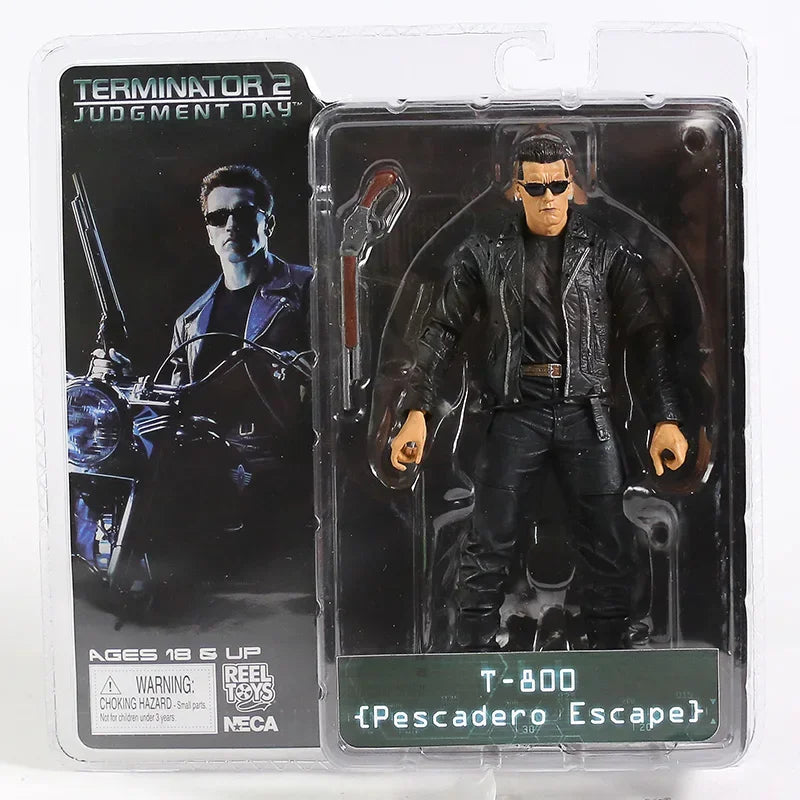 Terminator 2: Judgment Day T-800 Arnold Schwarzenegger PVC Action Figure Collectible Model Toy 7" 18cm