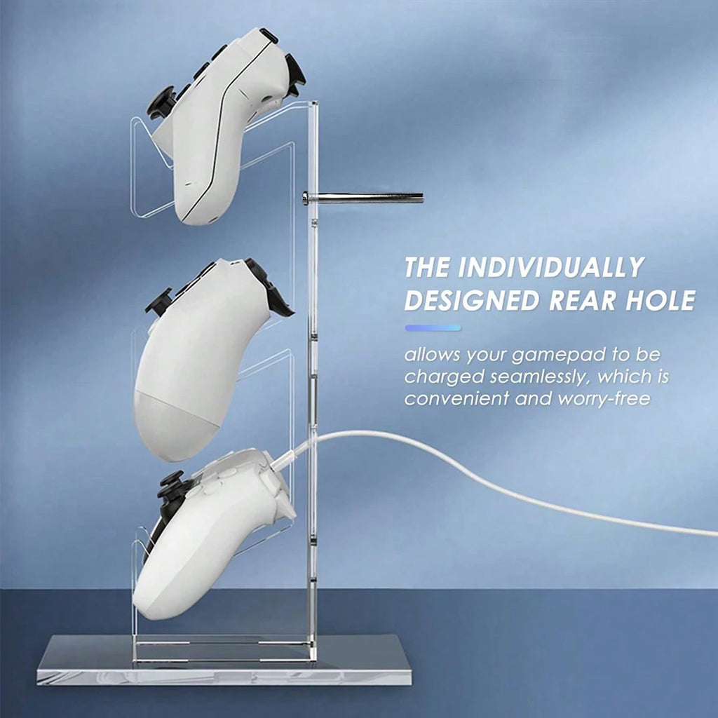 Universal 3-layer controller holder and headphone holder