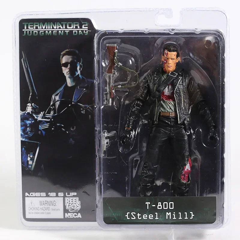 Terminator 2: Judgment Day T-800 Arnold Schwarzenegger PVC Action Figure Collectible Model Toy 7" 18cm