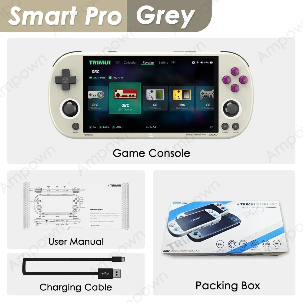 Trimui Smart Pro Handheld Game Console 4.96''IPS Screen