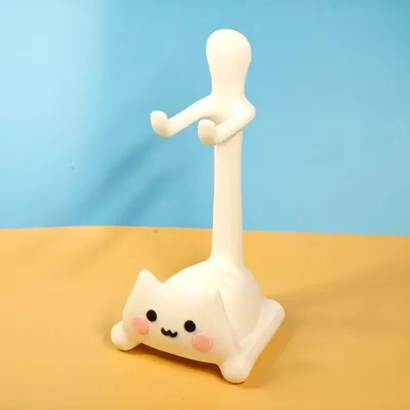 A cute cat-shaped game stand