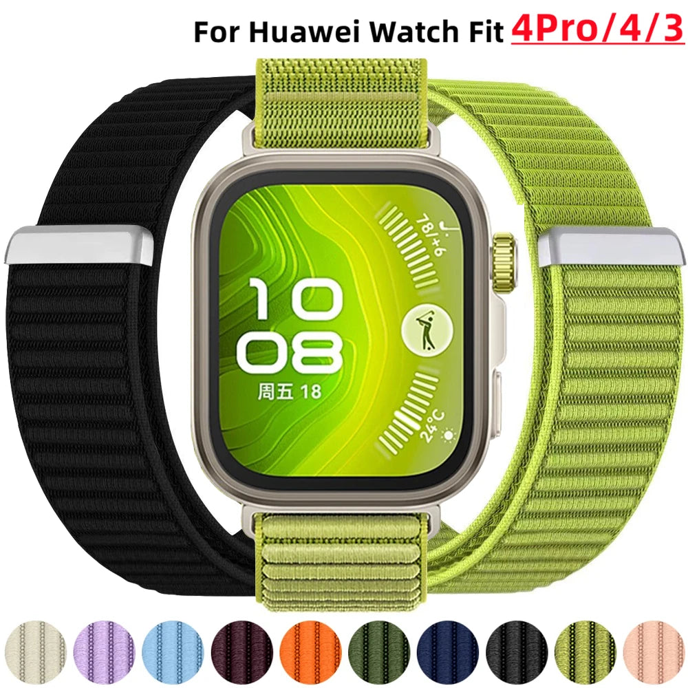 Nylon Loop Strap for Huawei Watch Fit 3/4/4Pro