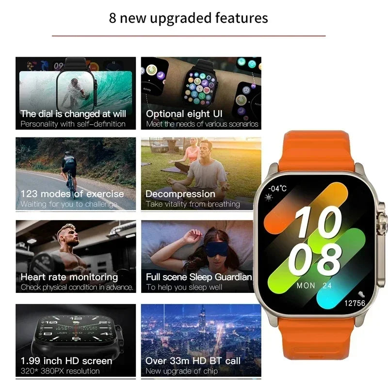 New Watch T10 Ultr Smart Watch Men