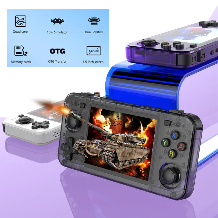 R36H ARKOS Retro Handheld Game Console Portable 64G 128G