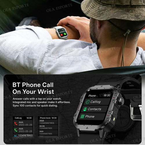 2026 Rugged Military Smart Watch