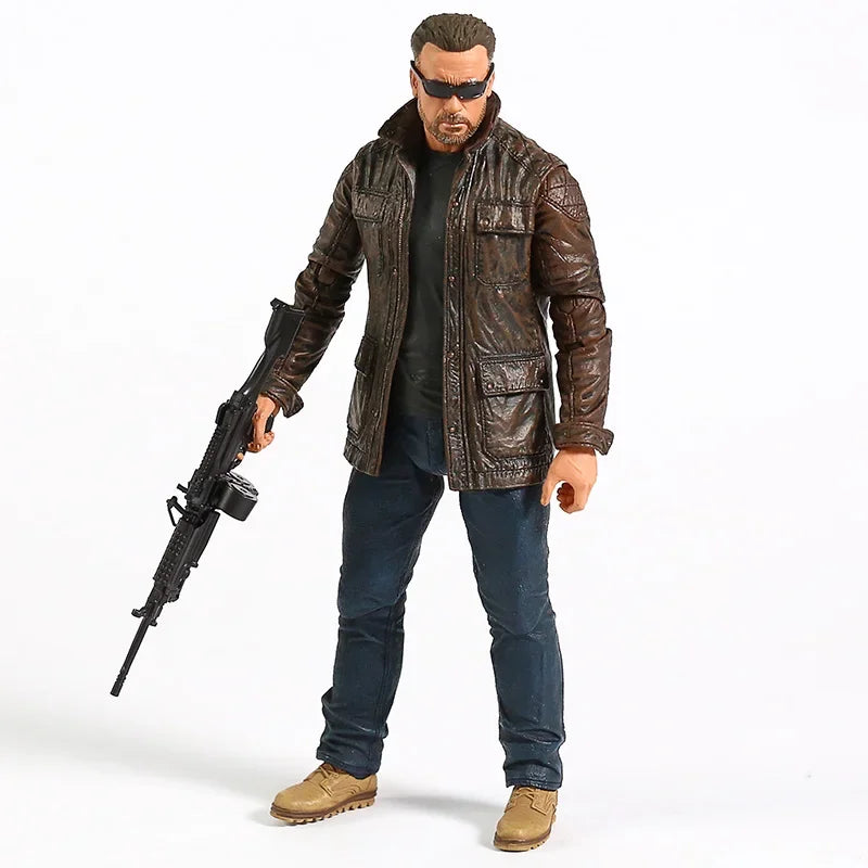 Terminator 2: Judgment Day T-800 Arnold Schwarzenegger PVC Action Figure Collectible Model Toy 7" 18cm