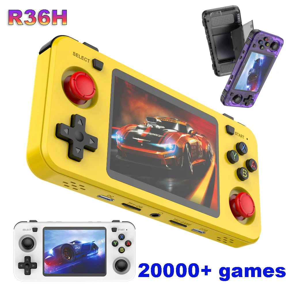 R36H ARKOS Retro Handheld Game Console Portable 64G 128G