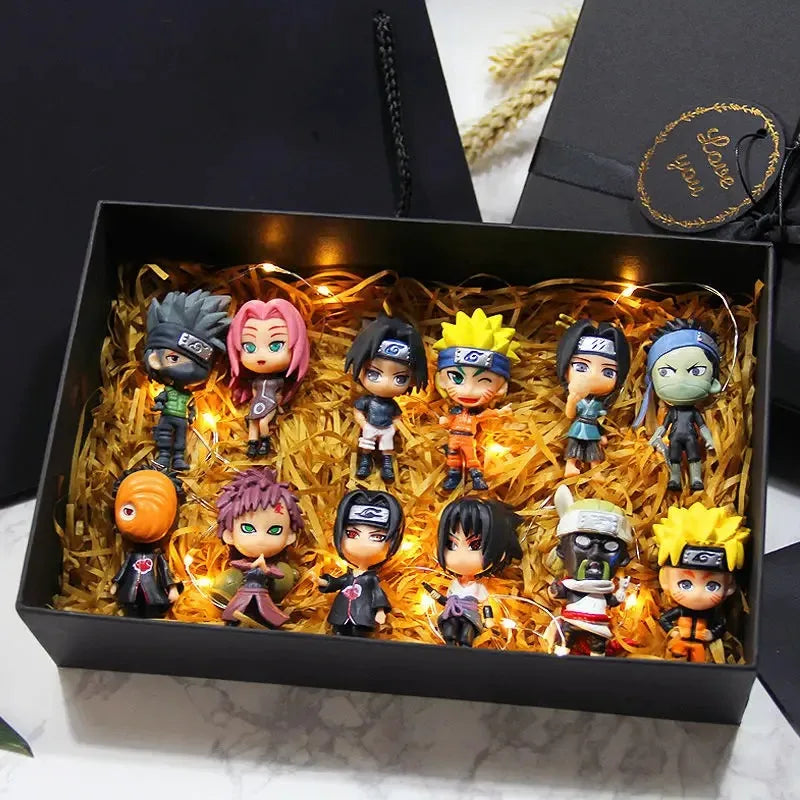 6 Pcs/Lot NARUTO Sasuke Gaara Uchiha Madara Figure 7-8cm