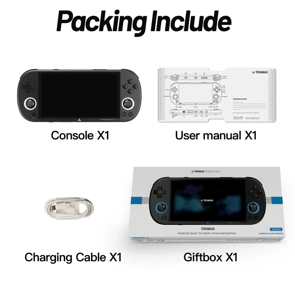 Trimui Smart Pro Handheld Game Console 4.96''IPS Screen