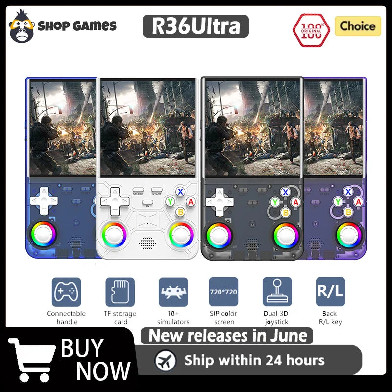 R36 Ultra 2025 Open Source R36S Video Game Console Linux System 4.0