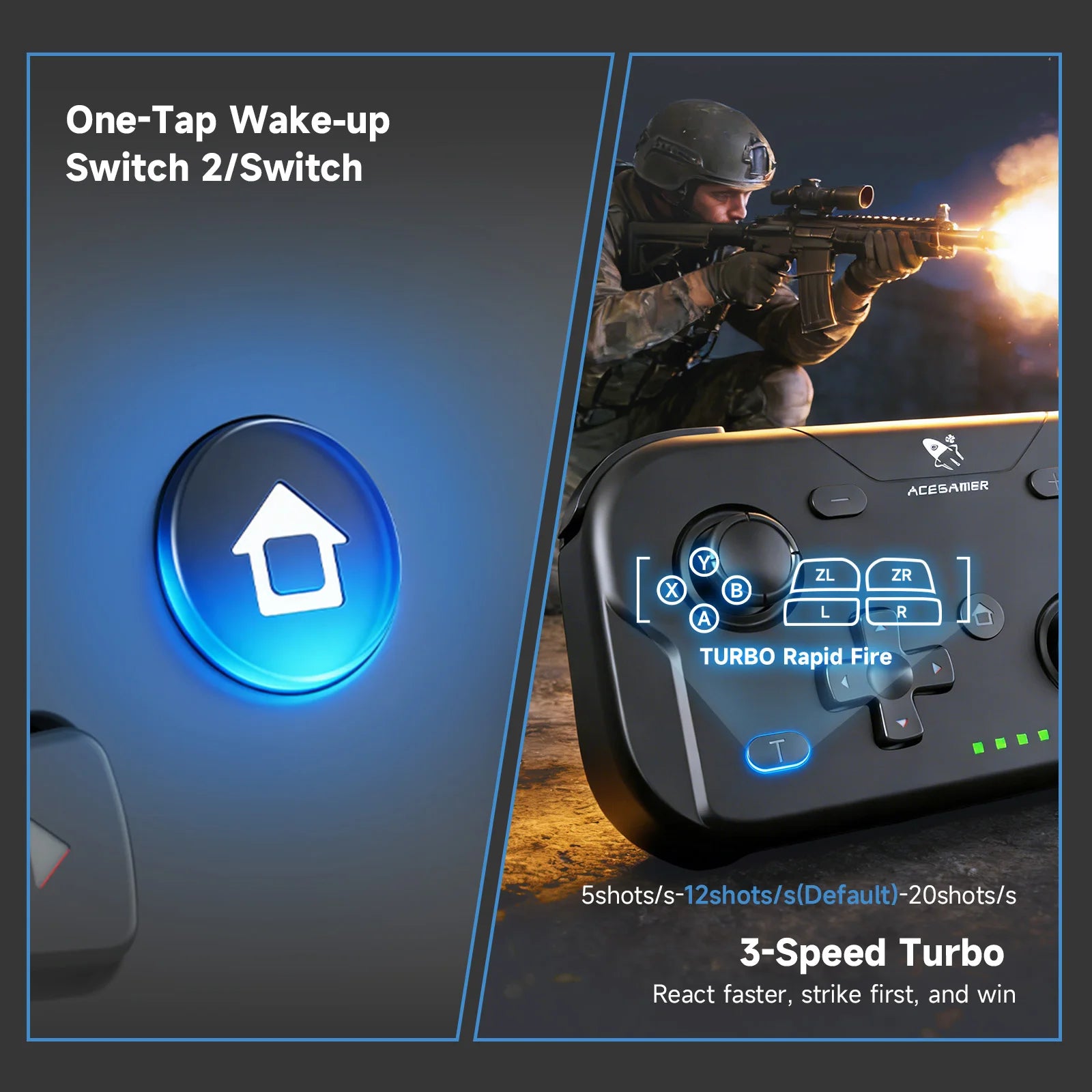 AceGamer Pocket Game Controller Portable