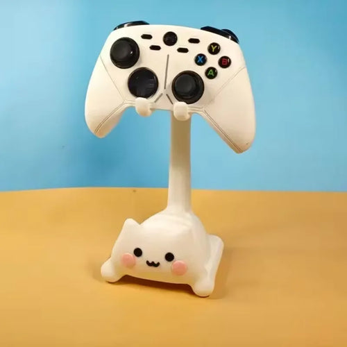 A cute cat-shaped game stand
